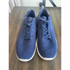 Peter Millar Hyperlight Glide Navy Knit Sneakers MS22EF06 Mens Size 12
